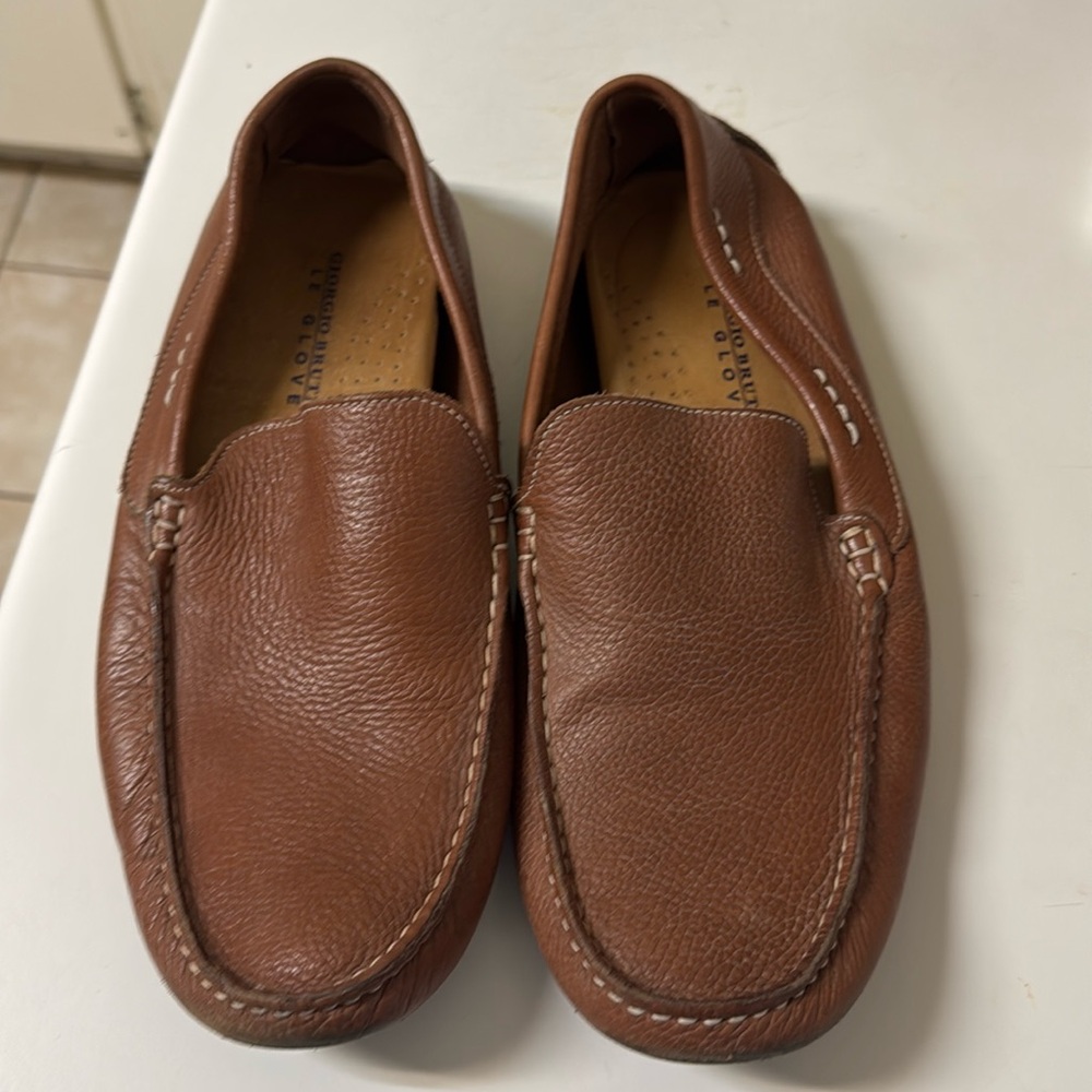 Giorgio Brutini driving moccasins.
